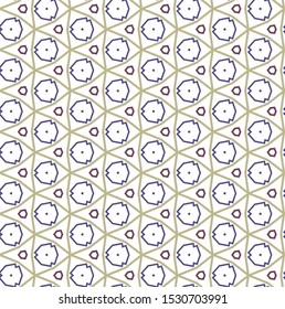 Seamless geometric ornamental vector pattern. Abstract background