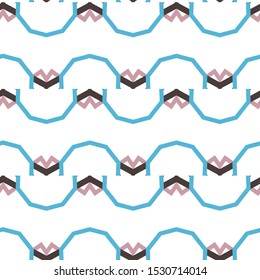 Seamless geometric ornamental vector pattern. Abstract background