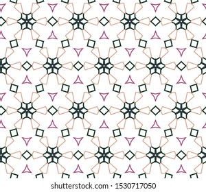 Seamless geometric ornamental vector pattern. Abstract background