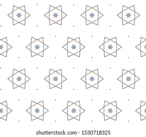 Seamless geometric ornamental vector pattern. Abstract background