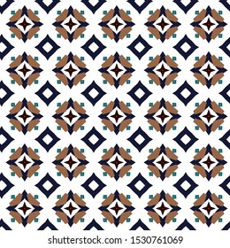 Seamless geometric ornamental vector pattern. Abstract background