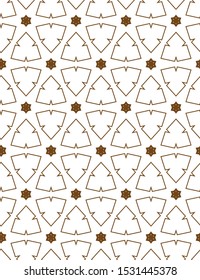 Seamless geometric ornamental vector pattern. Abstract background
