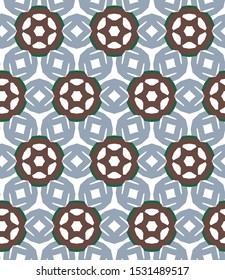 Seamless geometric ornamental vector pattern. Abstract background