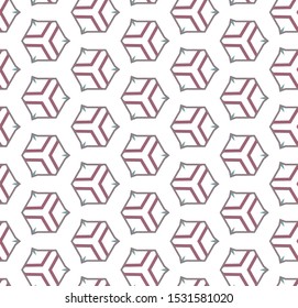 Seamless geometric ornamental vector pattern. Abstract background