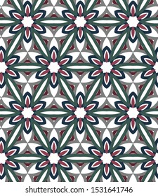 Seamless geometric ornamental vector pattern. Abstract background
