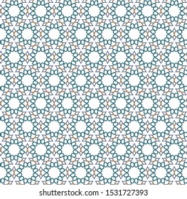 Seamless geometric ornamental vector pattern. Abstract background