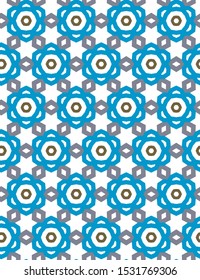 Seamless geometric ornamental vector pattern. Abstract background