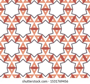 Seamless geometric ornamental vector pattern. Abstract background