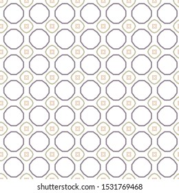 Seamless geometric ornamental vector pattern. Abstract background