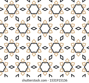 Seamless geometric ornamental vector pattern. Abstract background