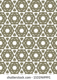 Seamless geometric ornamental vector pattern. Abstract background