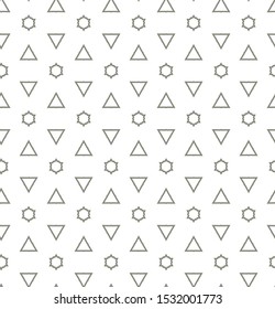 Seamless geometric ornamental vector pattern. Abstract background