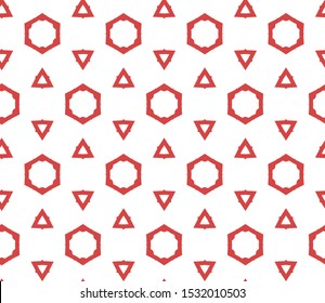 Seamless geometric ornamental vector pattern. Abstract background