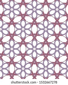 Seamless geometric ornamental vector pattern. Abstract background