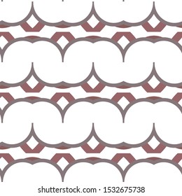 Seamless geometric ornamental vector pattern. Abstract background