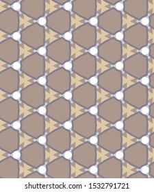 Seamless geometric ornamental vector pattern. Abstract background