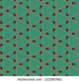 Seamless geometric ornamental vector pattern. Abstract background