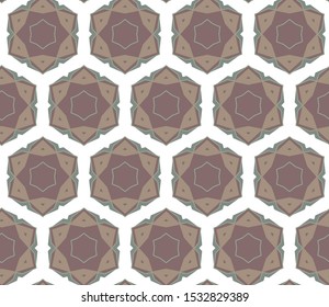 Seamless geometric ornamental vector pattern. Abstract background