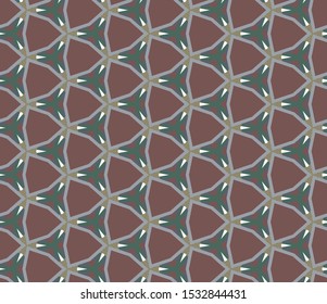 Seamless geometric ornamental vector pattern. Abstract background