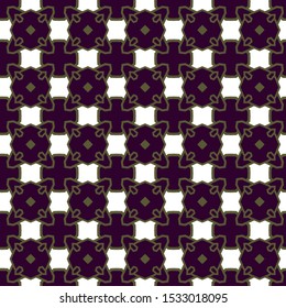 Seamless geometric ornamental vector pattern. Abstract background