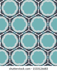 Seamless geometric ornamental vector pattern. Abstract background