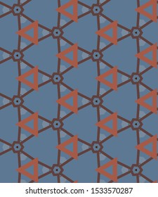 Seamless geometric ornamental vector pattern. Abstract background