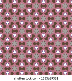 Seamless geometric ornamental vector pattern. Abstract background