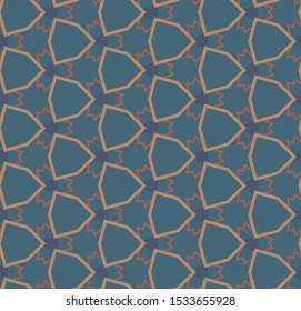 Seamless geometric ornamental vector pattern. Abstract background