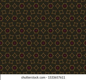 Seamless geometric ornamental vector pattern. Abstract background