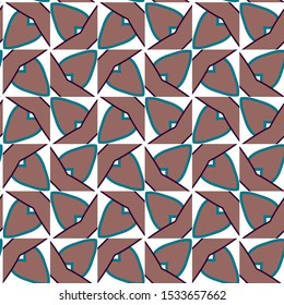 Seamless geometric ornamental vector pattern. Abstract background