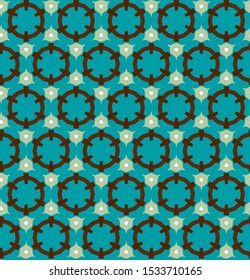Seamless geometric ornamental vector pattern. Abstract background