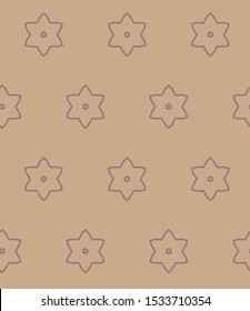 Seamless geometric ornamental vector pattern. Abstract background