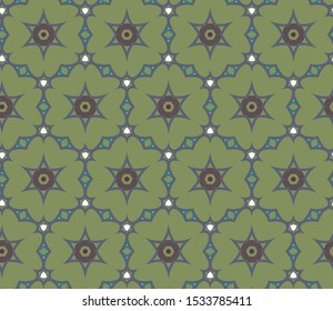 Seamless geometric ornamental vector pattern. Abstract background