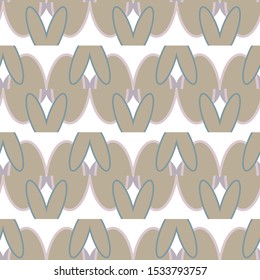Seamless geometric ornamental vector pattern. Abstract background