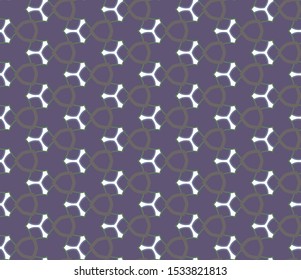 Seamless geometric ornamental vector pattern. Abstract background