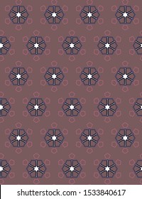 Seamless geometric ornamental vector pattern. Abstract background