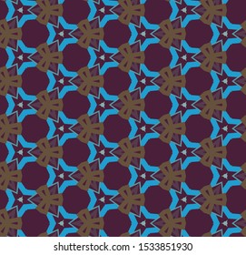 Seamless geometric ornamental vector pattern. Abstract background