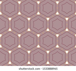 Seamless geometric ornamental vector pattern. Abstract background