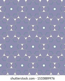 Seamless geometric ornamental vector pattern. Abstract background