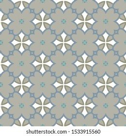 Seamless geometric ornamental vector pattern. Abstract background