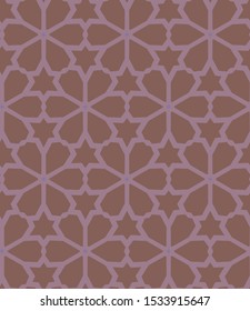 Seamless geometric ornamental vector pattern. Abstract background