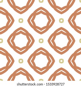 Seamless geometric ornamental vector pattern. Abstract background