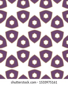 Seamless geometric ornamental vector pattern. Abstract background