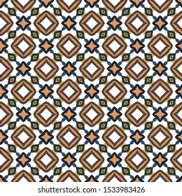 Seamless geometric ornamental vector pattern. Abstract background