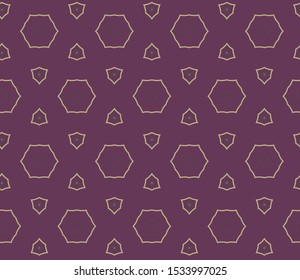 Seamless geometric ornamental vector pattern. Abstract background