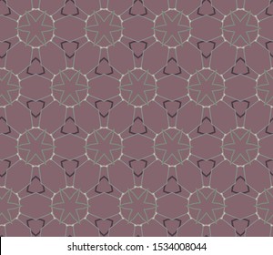 Seamless geometric ornamental vector pattern. Abstract background