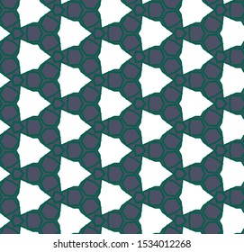 Seamless geometric ornamental vector pattern. Abstract background