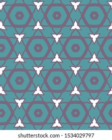 Seamless geometric ornamental vector pattern. Abstract background