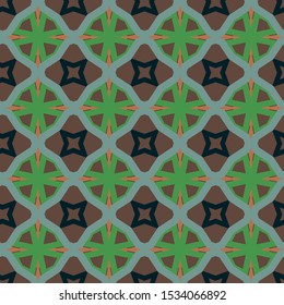 Seamless geometric ornamental vector pattern. Abstract background