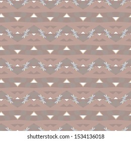 Seamless geometric ornamental vector pattern. Abstract background